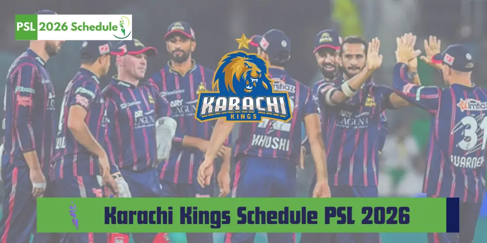Karachi kings psl match schedule