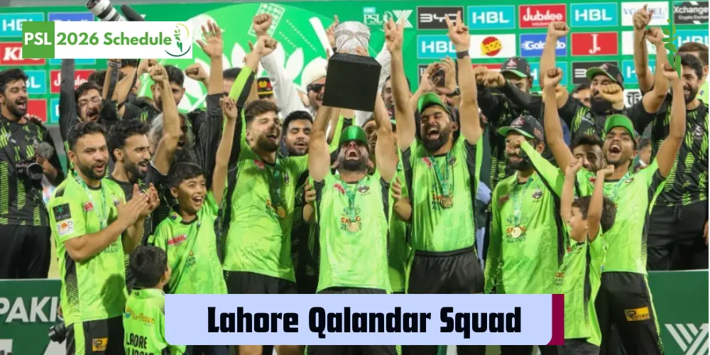 lahore qalandars squad