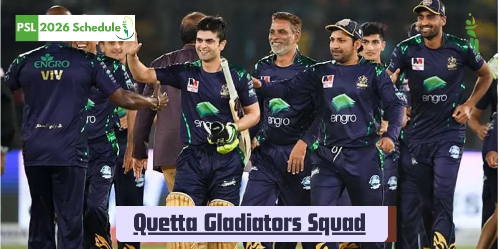 quetta gladiators squad