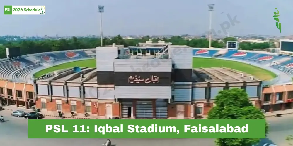 Iqbal Stadium, Faisalabad PSL 2026